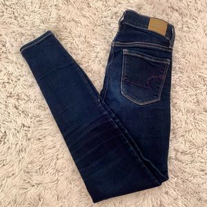 American Eagle Dark Navy High Rise Jean